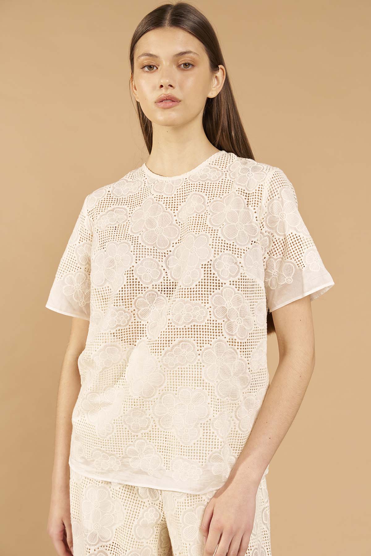Flowers Tshirt - Off white