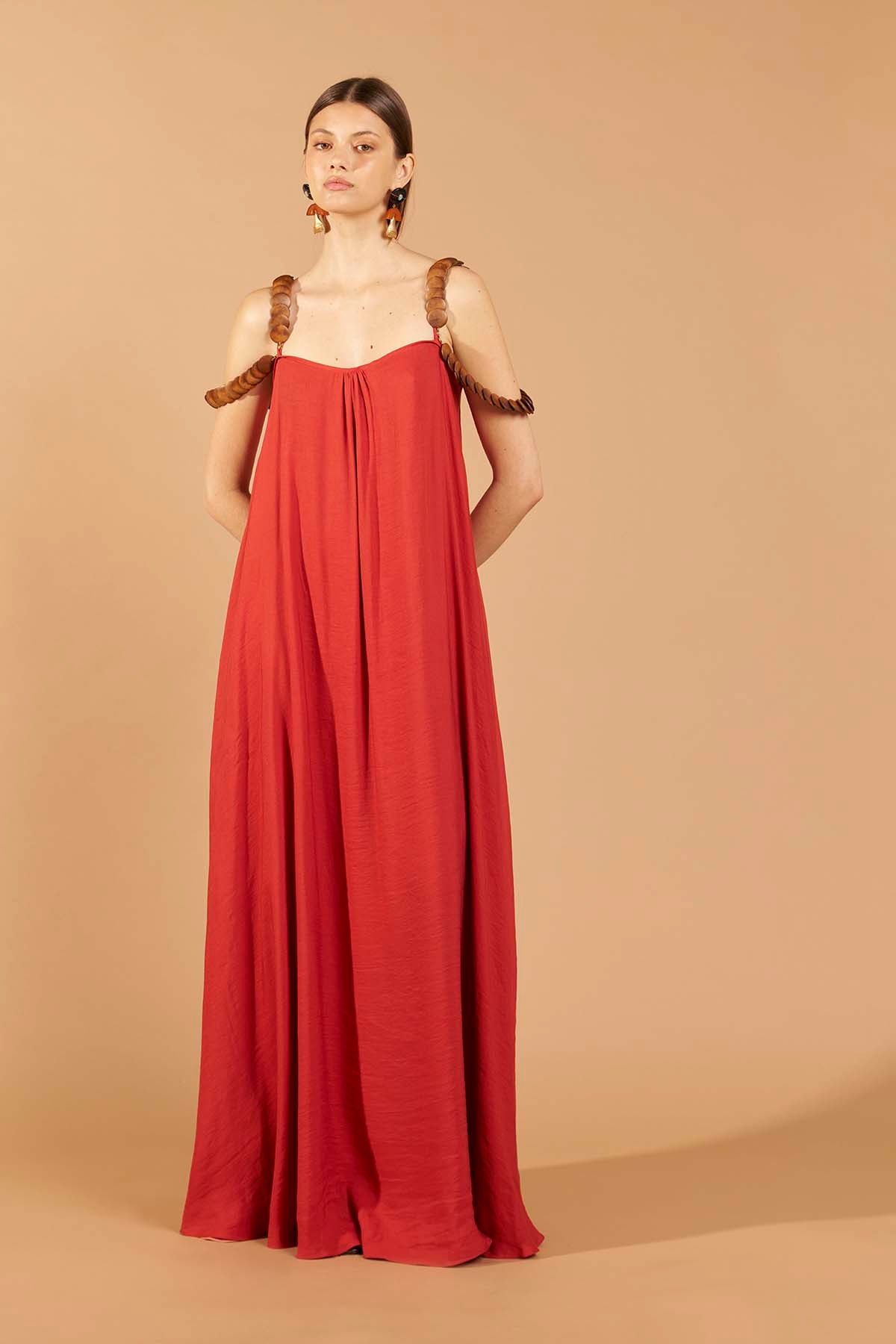 Reversible Maxi Dress - Guava/Terracota