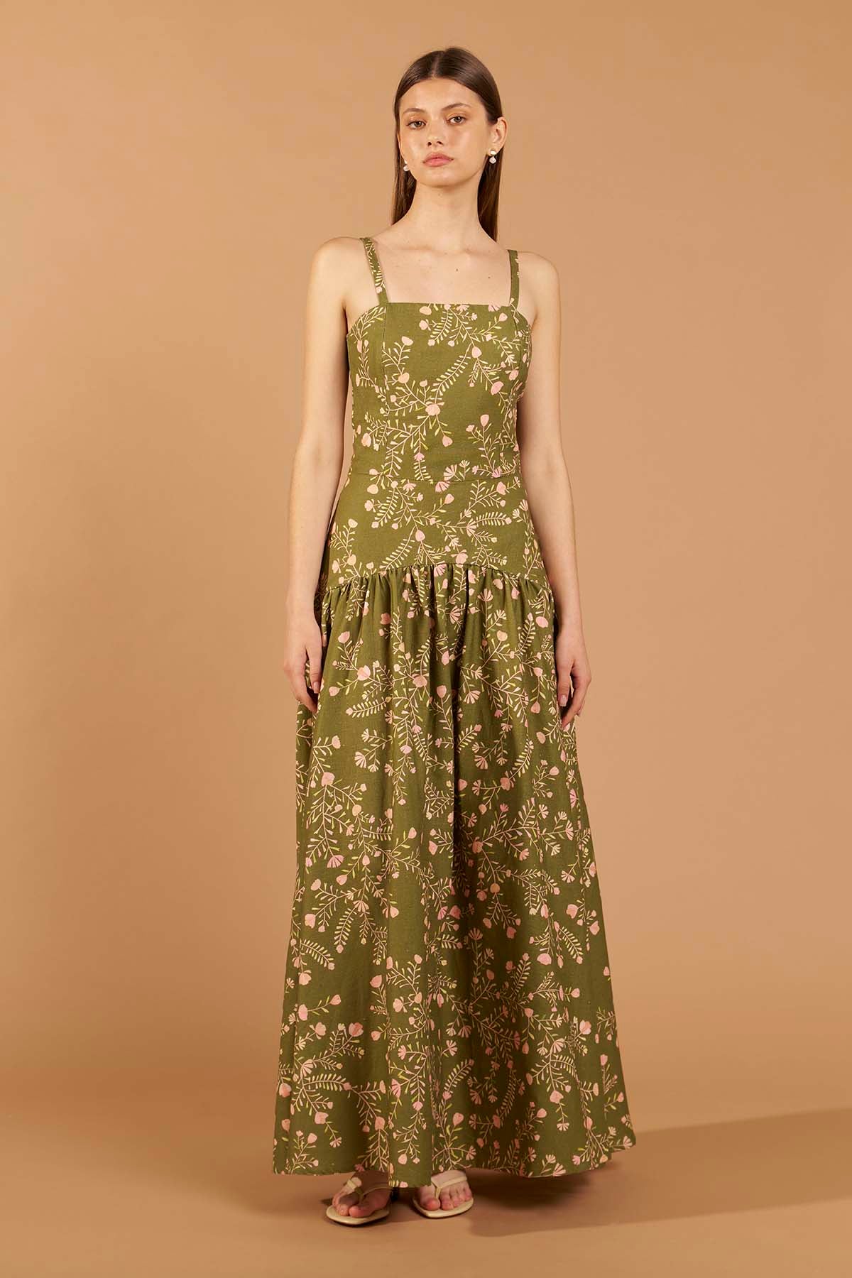 Ramos Maxi Dress – Olive