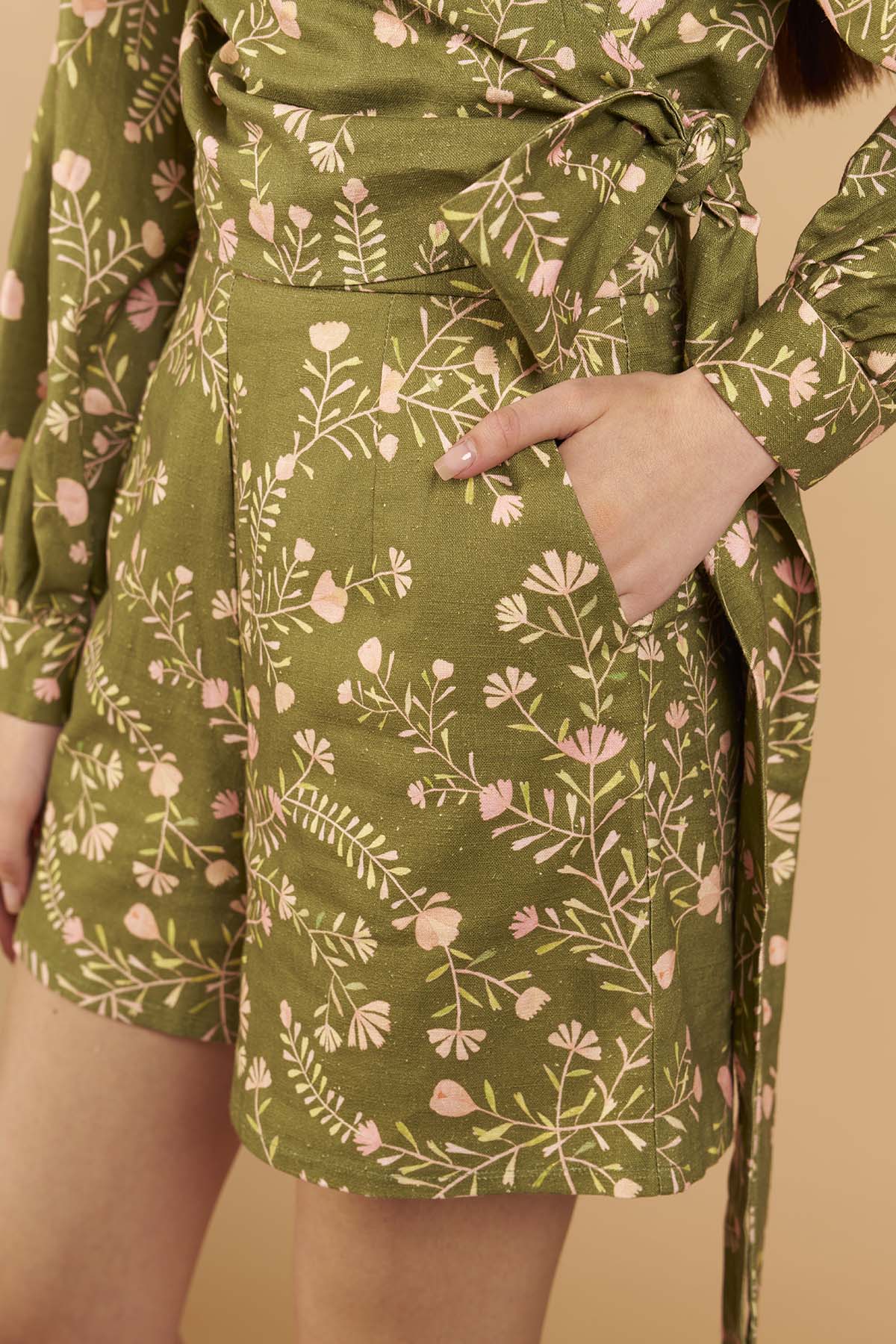 Ramos Print Shorts – Olive