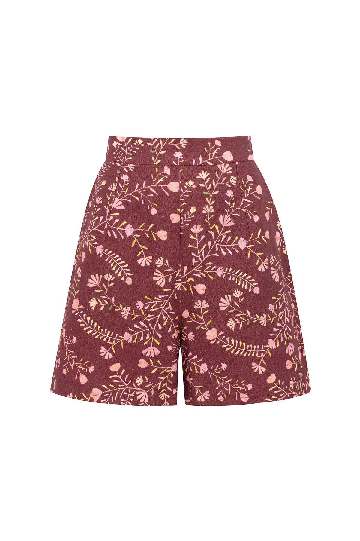 Ramos Print Shorts – Bordeaux
