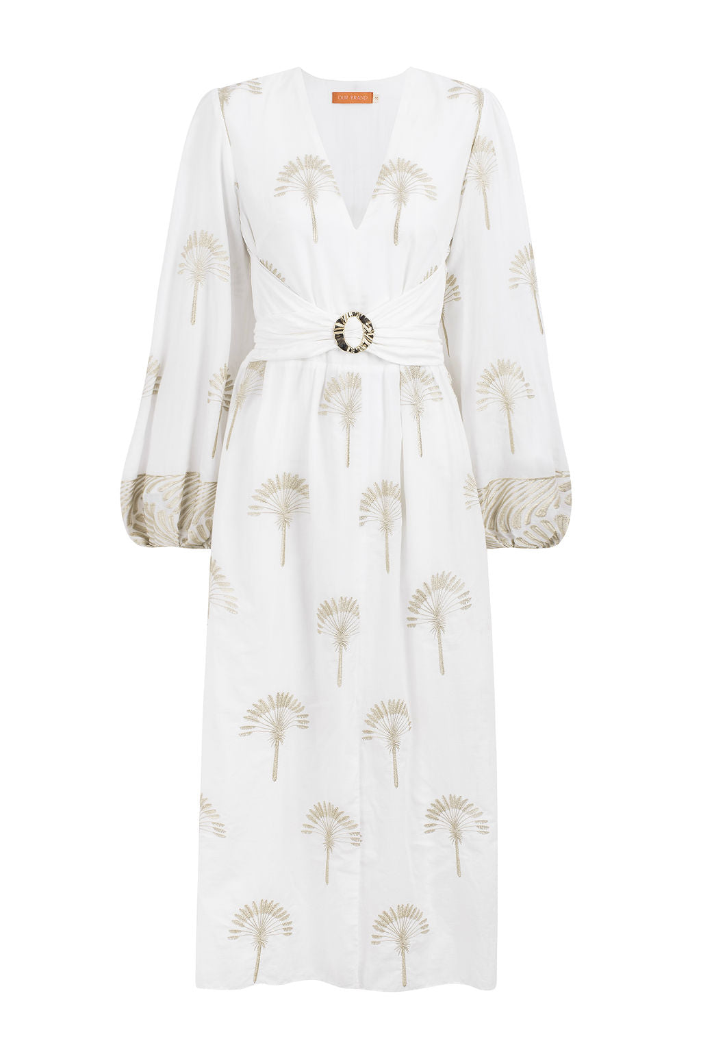 MARCELA BRODERIE ANGLAISE DRESS - WHITE