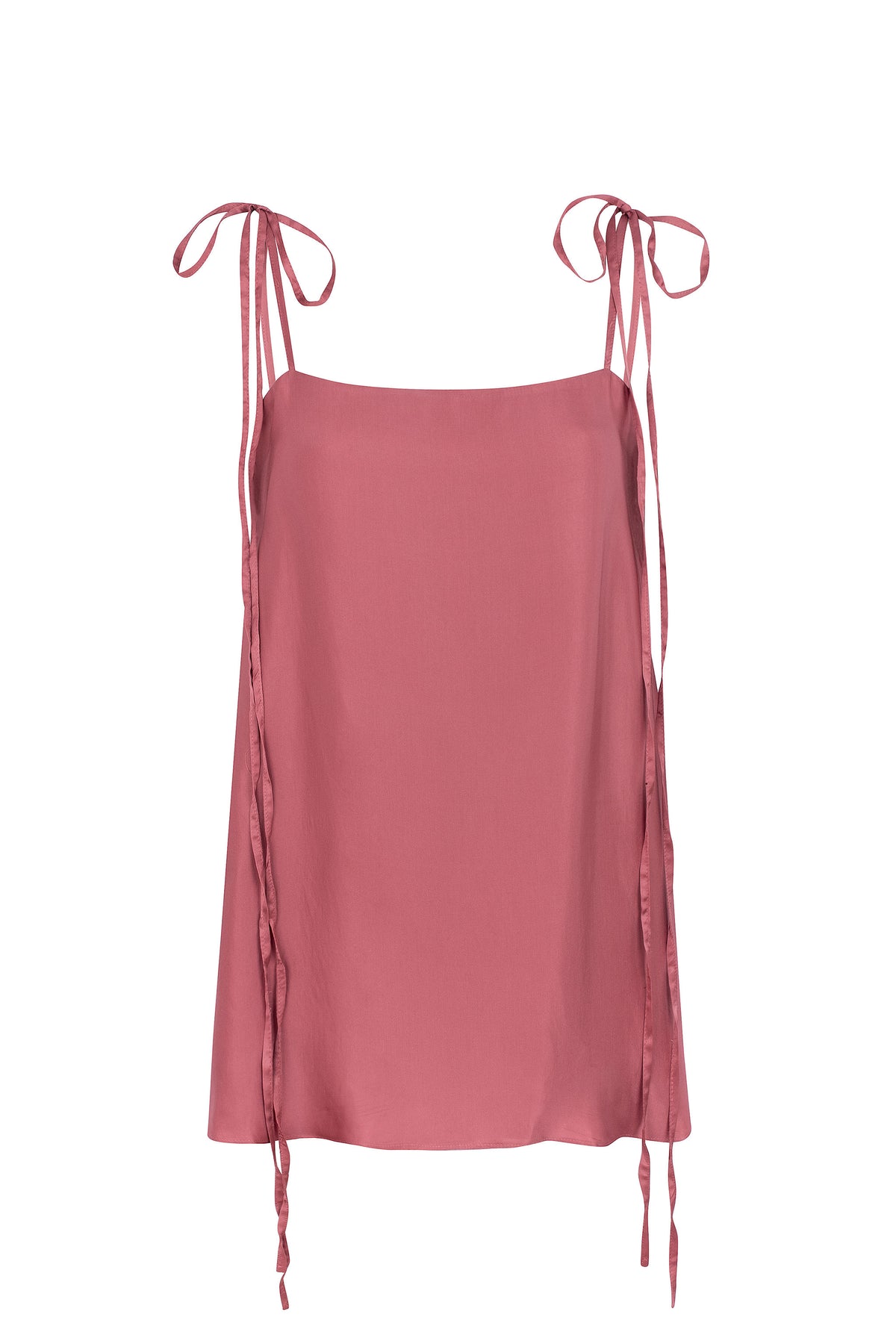Satin Straps Top - Pink Blush