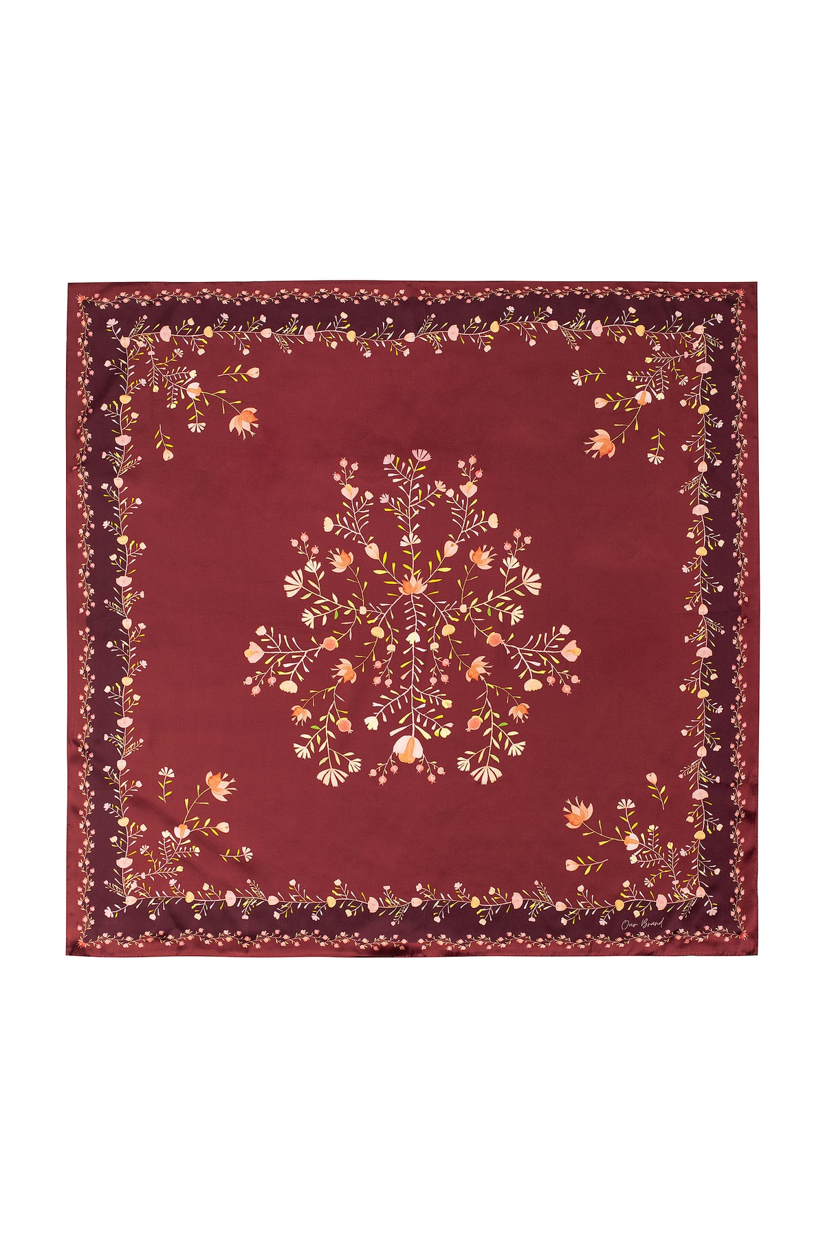 Ramos Silk Scarf 90 - Bordeaux