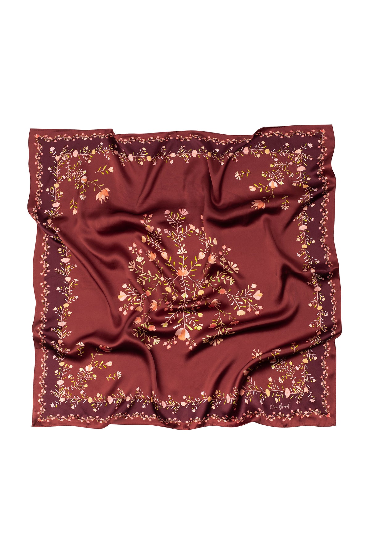 Ramos Silk Scarf 90 - Bordeaux