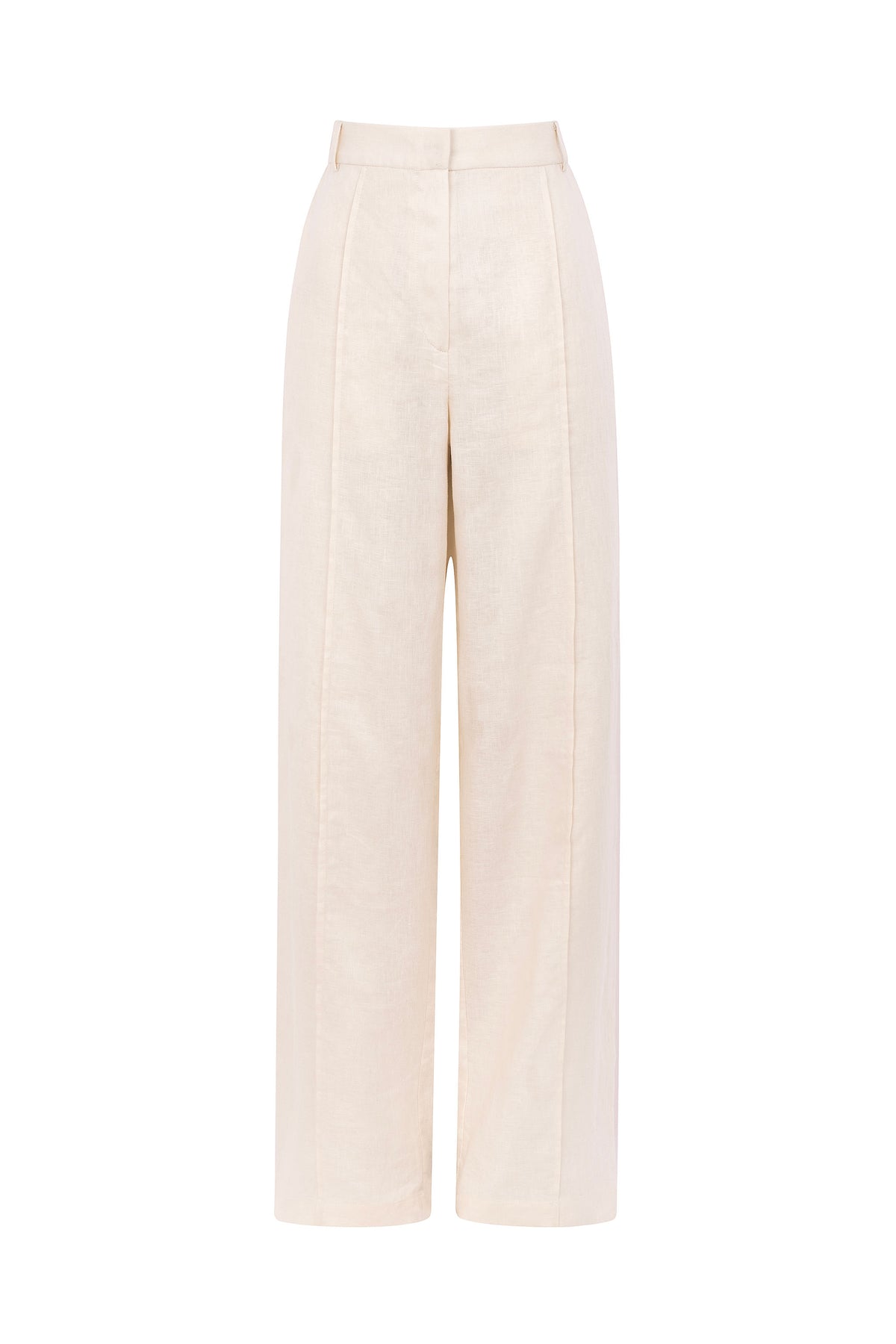 Classic Linen Trousers - Beige
