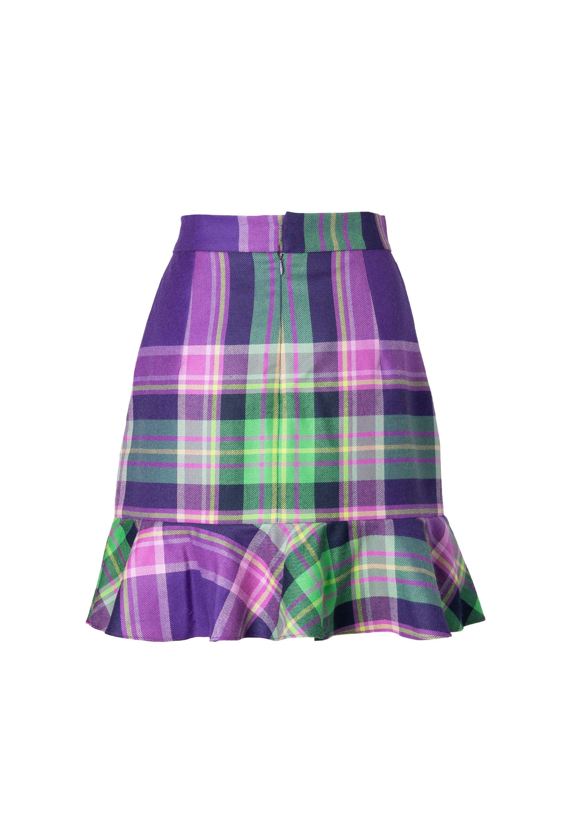 SAIA XADREZ DE LÃ PEPLUM